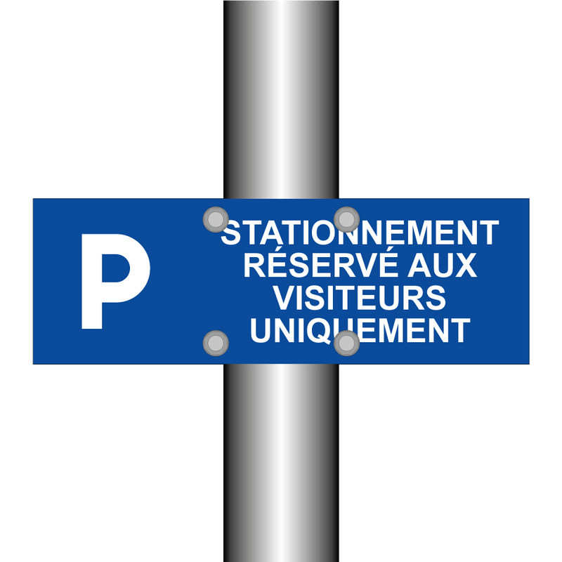 Stationnement réservé aux visiteurs uniquement