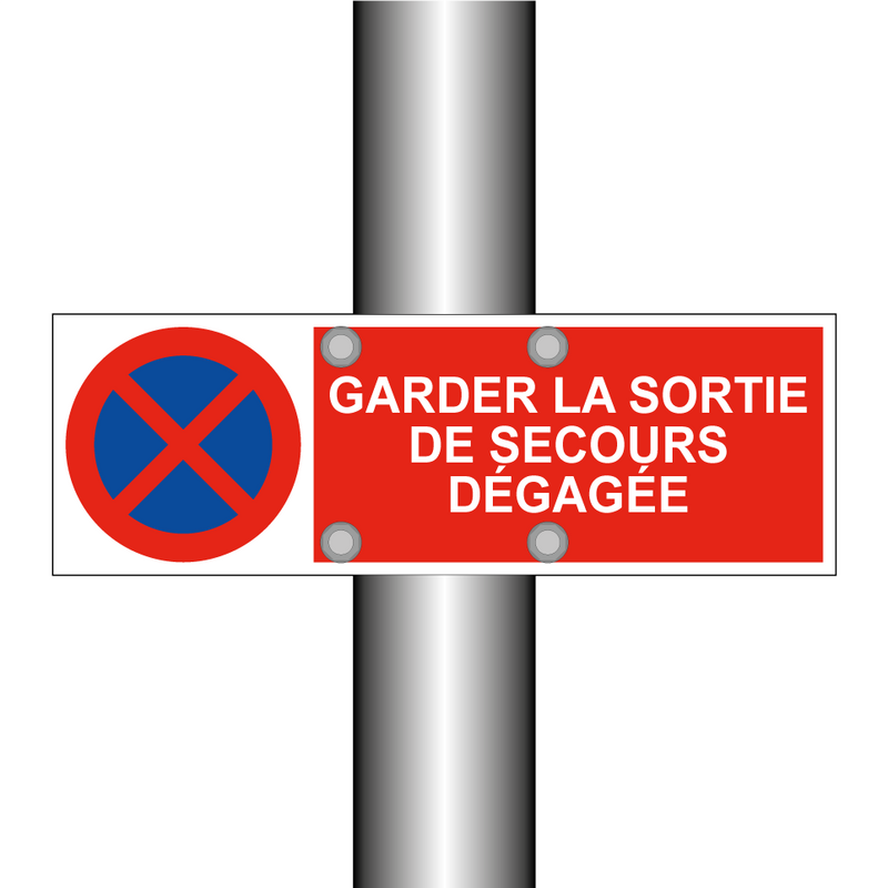 Garder la sortie de secours dégagée