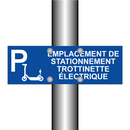 Emplacement de stationnement trottinette électrique