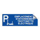Emplacement de stationnement trottinette électrique