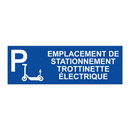 Emplacement de stationnement trottinette électrique
