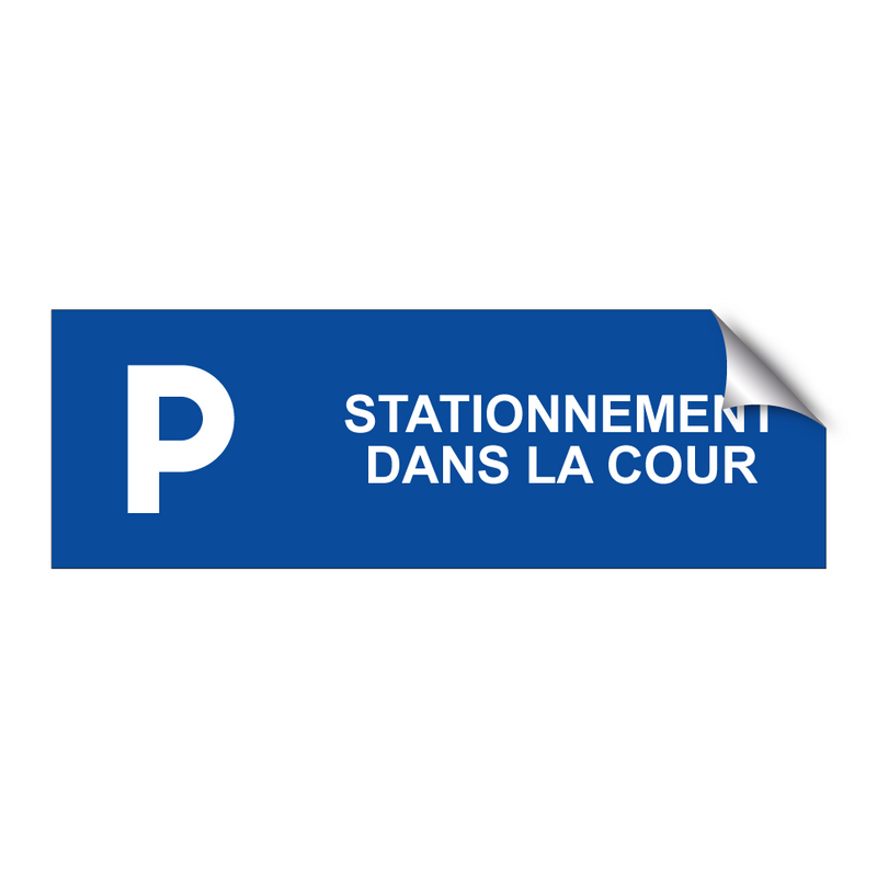 Stationnement dans la cour