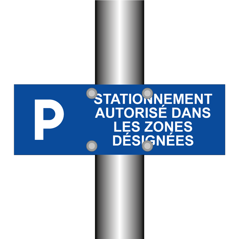 Stationnement autorisé dans les zones désignées