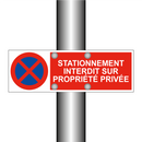 Stationnement interdit sur propriété privée