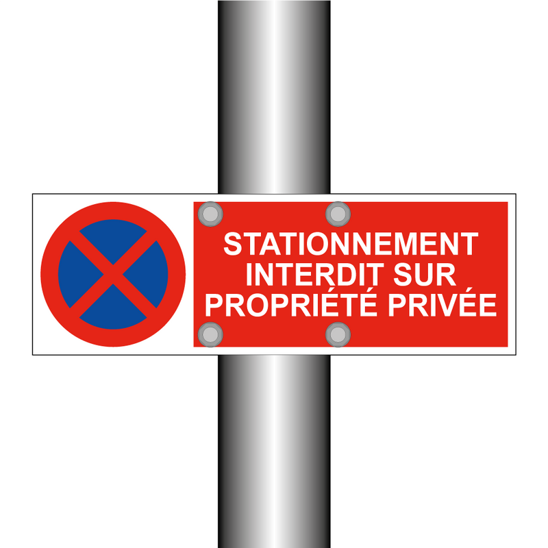 Stationnement interdit sur propriété privée