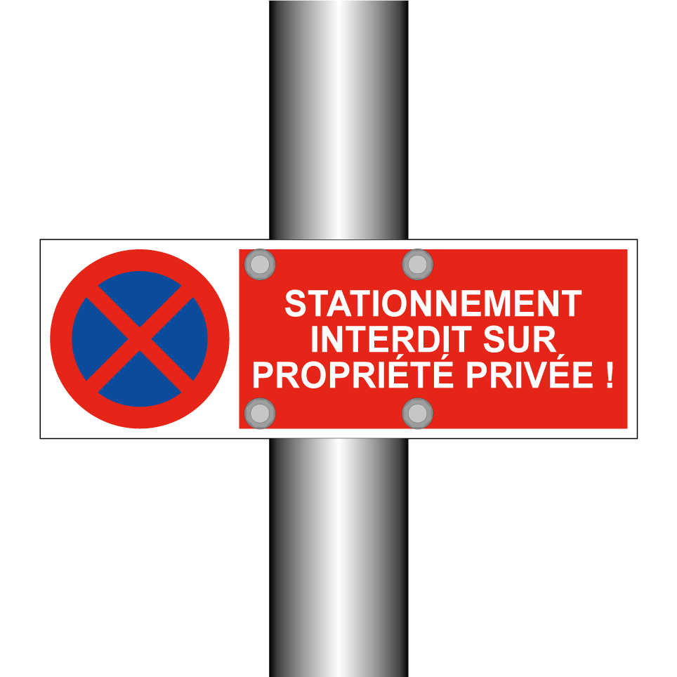 Stationnement interdit sur propriété privée !