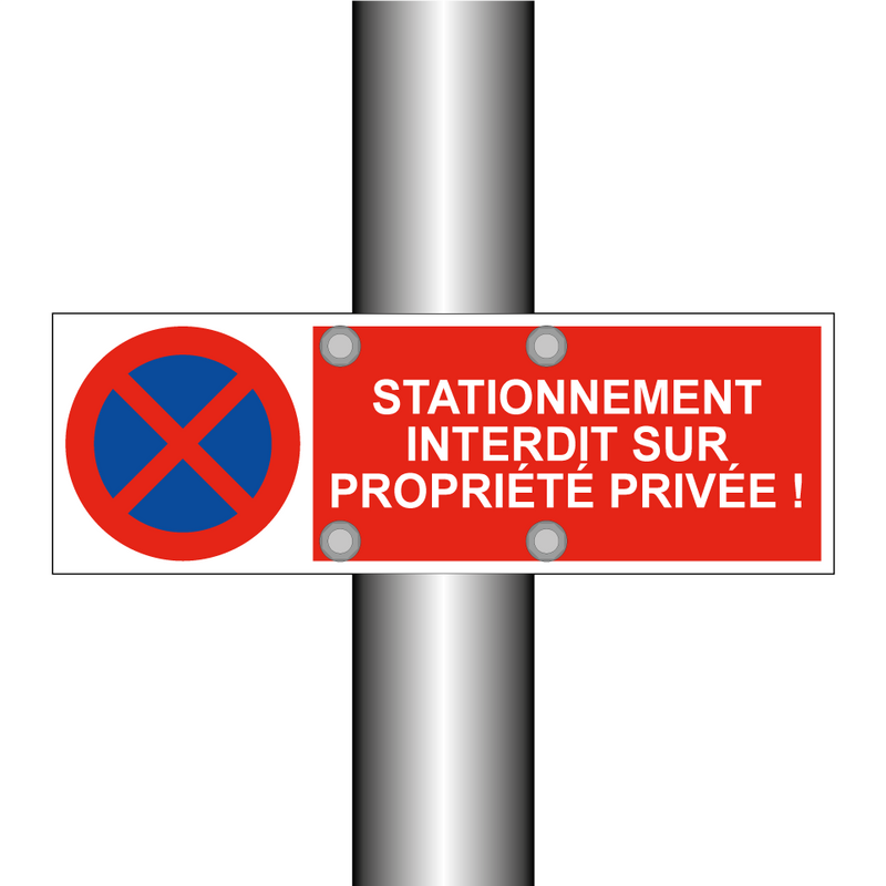 Stationnement interdit sur propriété privée !