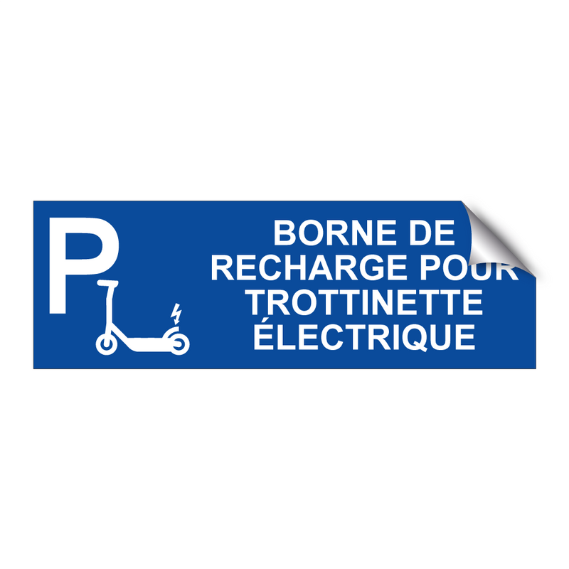 Borne de recharge pour trottinette électrique