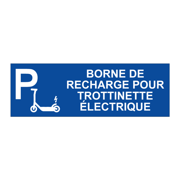 Borne de recharge pour trottinette électrique