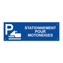 Stationnement pour motoneiges