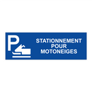 Stationnement pour motoneiges