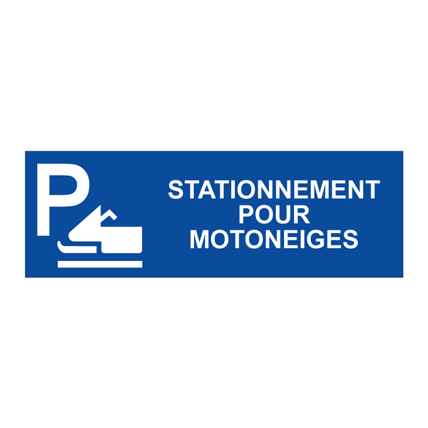 Stationnement pour motoneiges