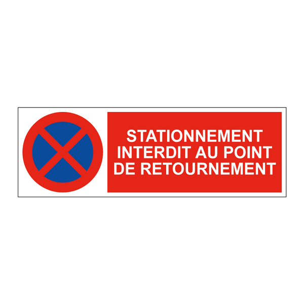 Stationnement interdit au point de retournement
