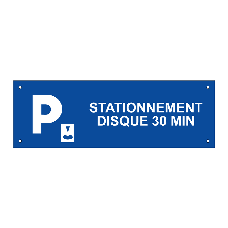 Stationnement disque 30 min