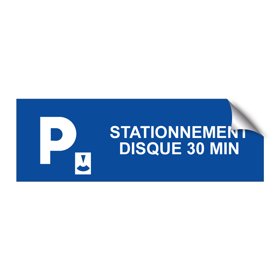 Stationnement disque 30 min