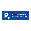 Stationnement disque 1 heure