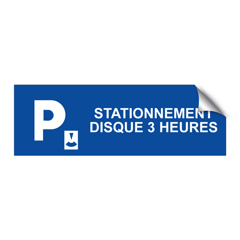 Stationnement disque 3 heures