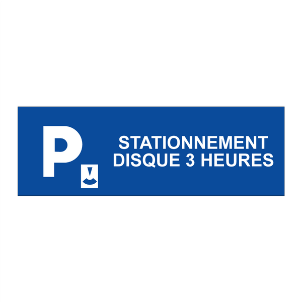 Stationnement disque 3 heures