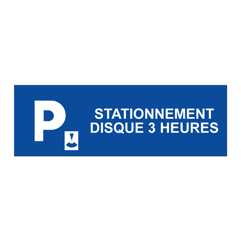 Stationnement disque 3 heures