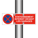 Stationnement interdit devant les garages