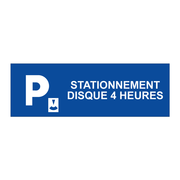 Stationnement disque 4 heures
