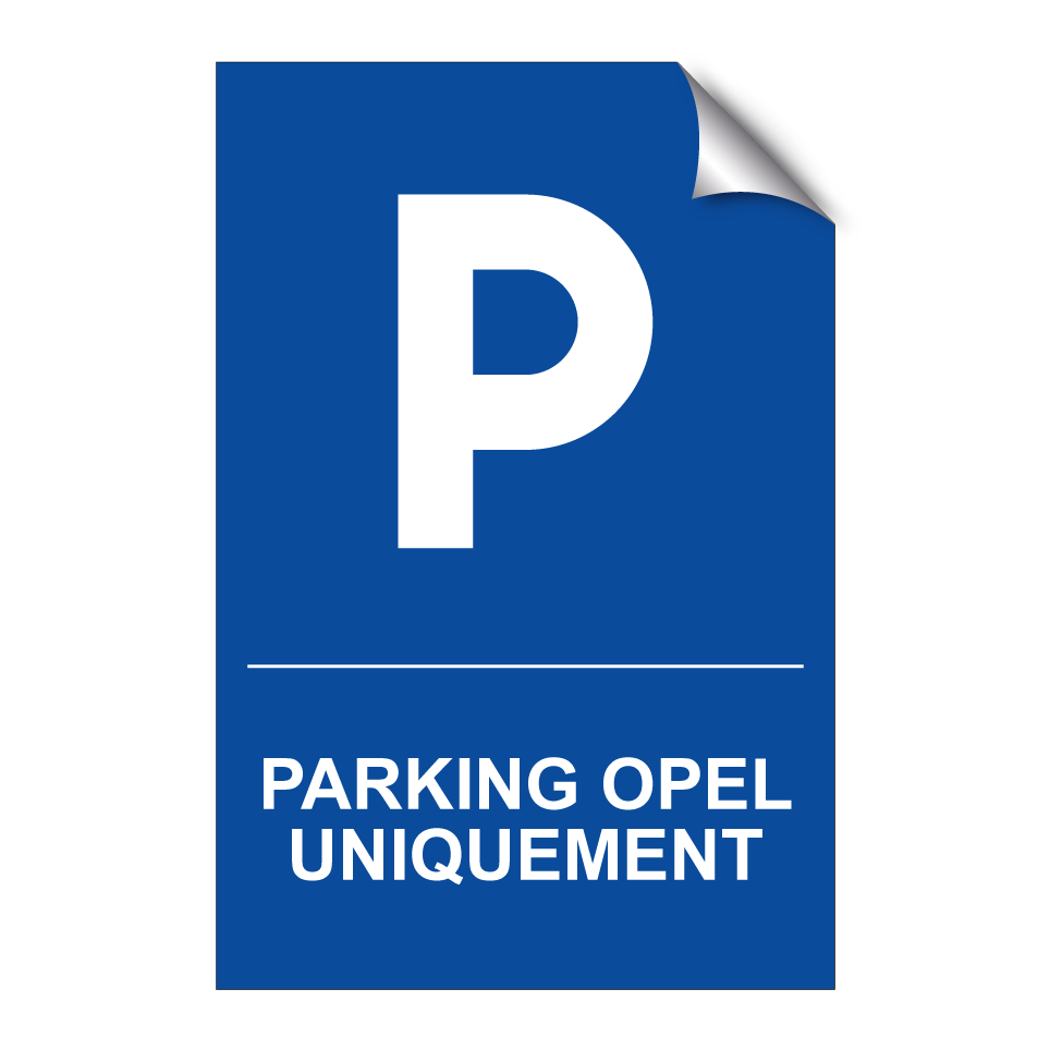 Parking Opel uniquement