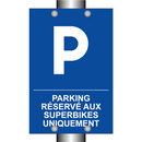 Parking réservé aux superbikes uniquement