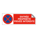 Entrée propriété privée interdite
