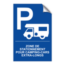 Zone de stationnement pour camping-cars extra-longs