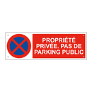 Propriété privée. Pas de parking public