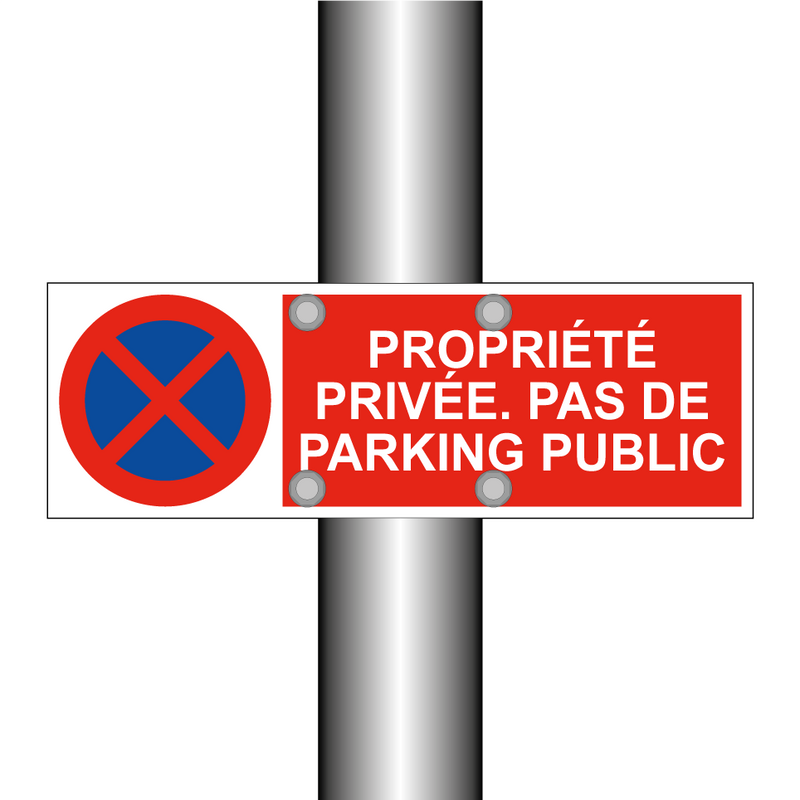 Propriété privée. Pas de parking public