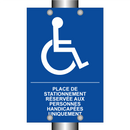 Place de stationnement réservée aux personnes handicapées uniquement