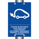 Station de recharge pour véhicules électriques stationnés uniquement pendant le processus de charge