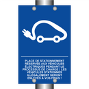 Place de stationnement réservée aux véhicules électriques pendant le processus de charge ! Les véhicules stationnés illégalement seront enlevés à vos frais !