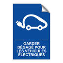 Garder dégagé pour les véhicules électriques