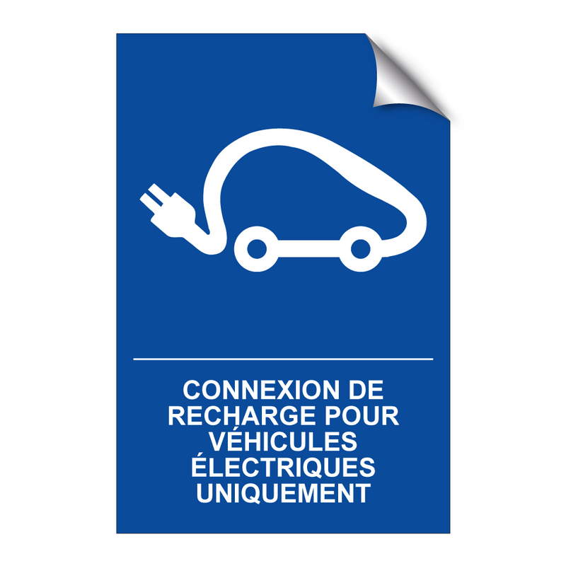 Connexion de recharge pour véhicules électriques uniquement