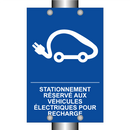 Stationnement réservé aux véhicules électriques pour recharge
