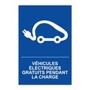 Véhicules électriques gratuits pendant la charge
