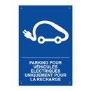 Parking pour véhicules électriques uniquement pour la recharge.