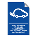 Parking pour véhicules électriques uniquement pour la recharge.