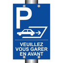 Veuillez vous garer en avant