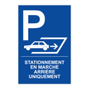 Stationnement en marche arrière uniquement
