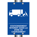 Stationnement interdit dans la zone de chargement