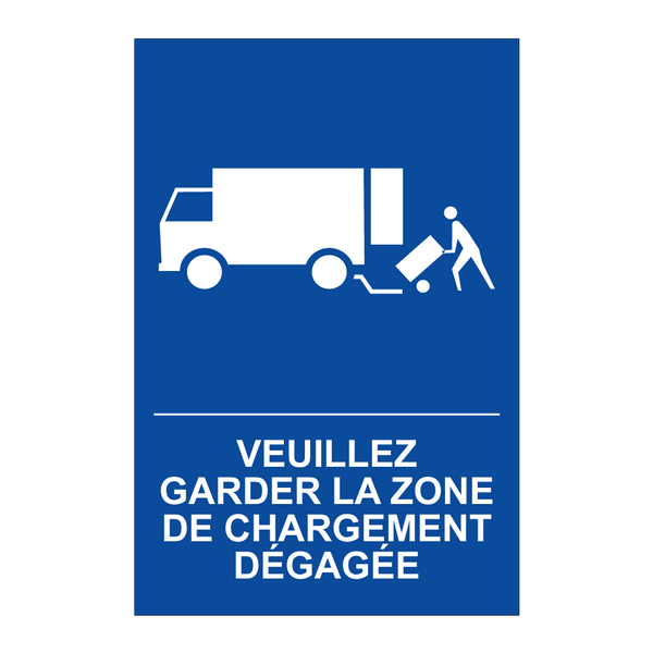 Veuillez garder la zone de chargement dégagée