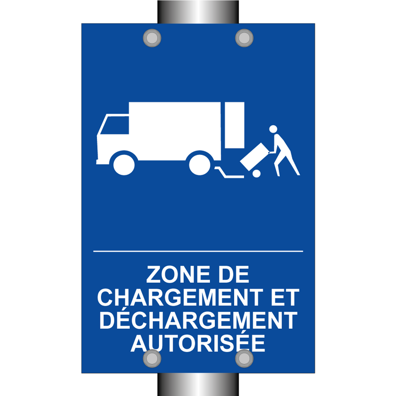 Zone de chargement et déchargement autorisée