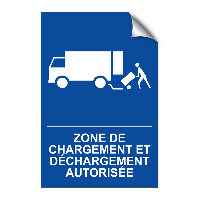 Zone de chargement et déchargement autorisée