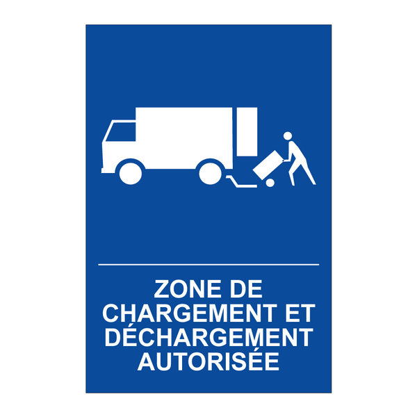 Zone de chargement et déchargement autorisée