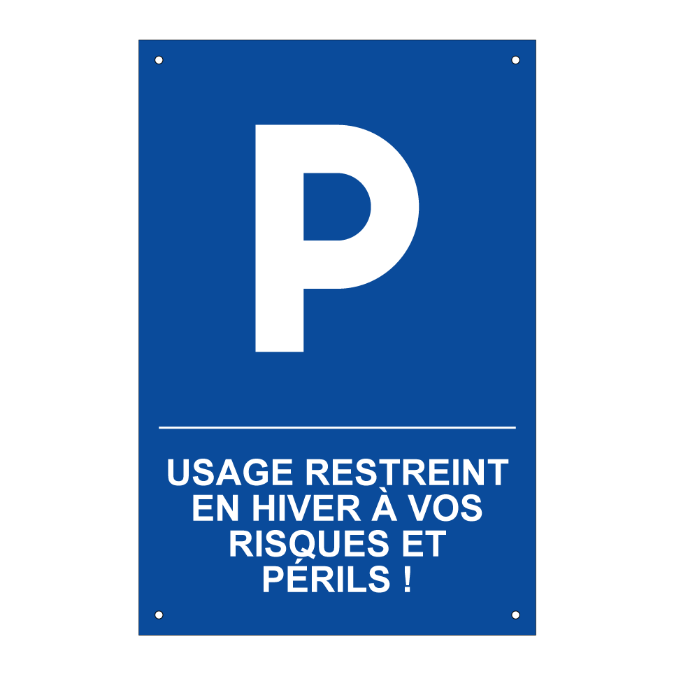 Usage restreint en hiver à vos risques et périls !