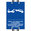 Privé. Les véhicules stationnés illégalement seront enlevés moyennant des frais !