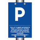 Feu et fumer interdits par la police. Faites attention en faisant tourner les moteurs. Danger d'empoisonnement !